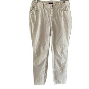 NYDJ Jeans Denim Leggings Womens Size 6 White Stretch